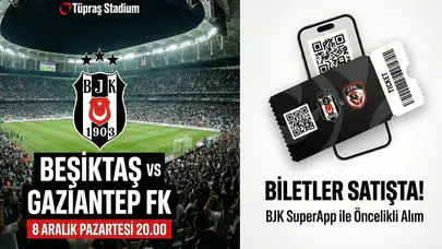 Beşiktaş - Gaziantep FK maçının bilet fiyatları açıklandı!