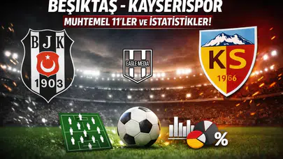 Beşiktaş - Kayserispor muhtemel 11'ler ve istatistikler!
