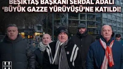 Başkan Adalı'dan Anlamlı Duruş: Galata Köprüsü'nde Filistin İçin Yürüdü!