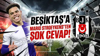 Beşiktaş'a Mario Stroeykens'ten şok cevap!