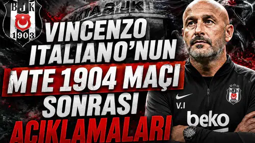 Vincenzo Italiano'nun MTE 1904 Maçı Sonrası Açıklamaları
