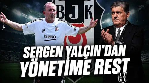 Sergen Yalçın'dan yönetime rest