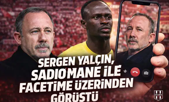 Sergen Yalçın, Sadio Mane ile FaceTime üzerinden görüştü