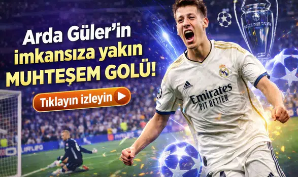 Arda Güler’in imkansıza yakın muhteşem golü! Tıklayın izleyin