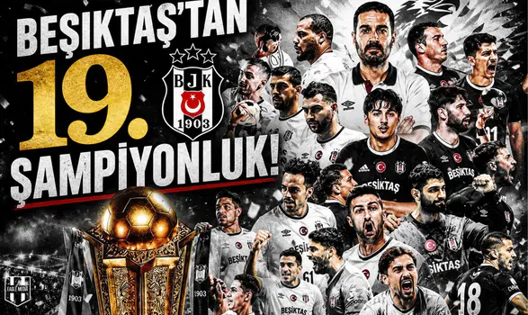 Beşiktaş'tan 19. şampiyonluk