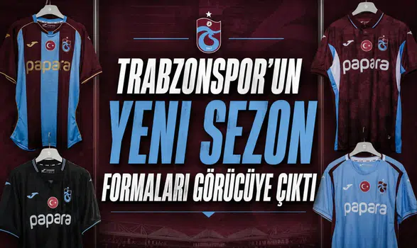 Trabzonspor'un yeni sezon formaları görücüye çıktı
