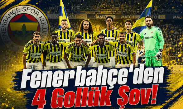 Fenerbahçe'den 4 Gollük Şov!