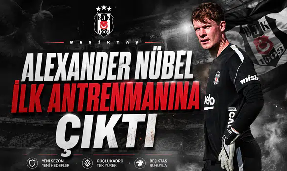 Alexander Nübel ilk antrenmanına çıktı