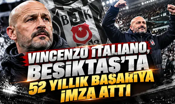 Vincenzo Italiano, Beşiktaş'ta 52 yıllık başarıya imza attı