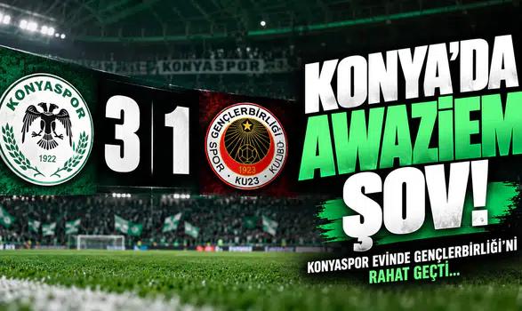 Konya’da Awaziem Şov! Konyaspor Evinde Gençlerbirliği’ni Rahat Geçti...