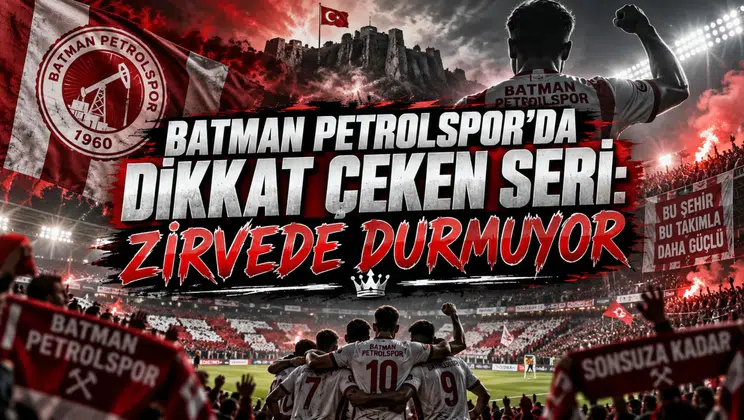 BATMAN PETROLSPOR’DA DİKKAT ÇEKEN SERİ: ZİRVEDE DURMUYOR