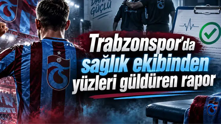 Trabzonspor'da sağlık ekibinden yüzleri güldüren rapor