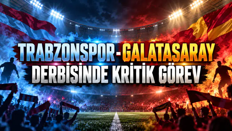 TRABZONSPOR-GALATASARAY DERBİSİNDE KRİTİK GÖREV