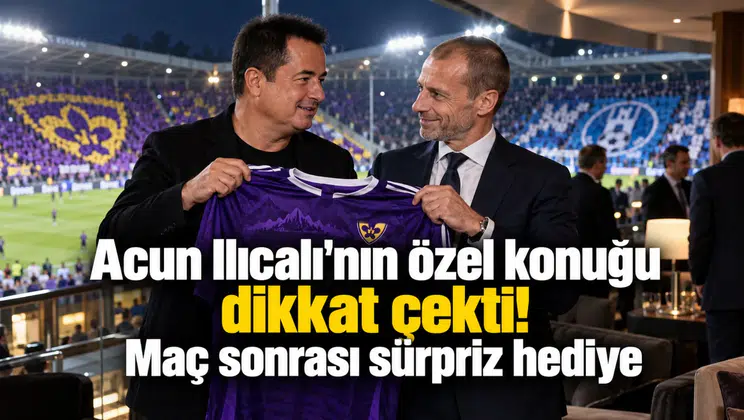 Acun Ilıcalı'nın özel konuğu dikkat çekti! Maç sonrası sürpriz hediye