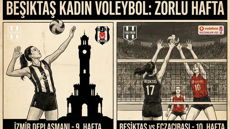 Beşiktaş Voleybol'da zorlu fikstür! Gelecek iki maçın detayları!