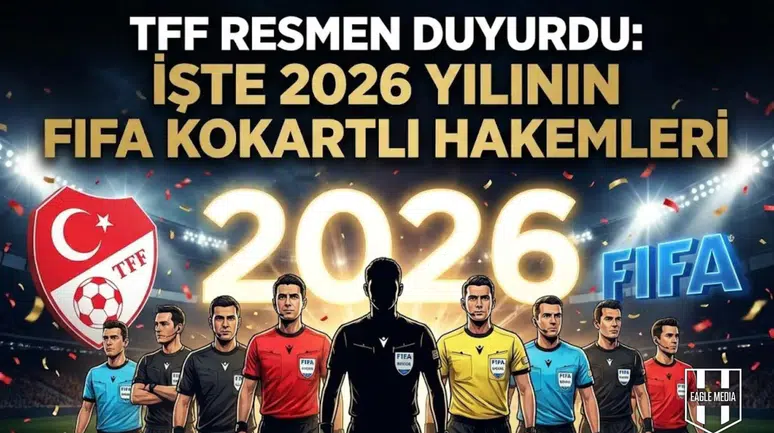 TFF resmen duyurdu: İşte 2026 yılının FIFA kokartlı hakemleri
