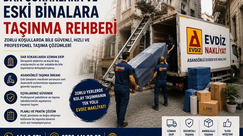 İstanbul’da Dar Sokaklarda ve Eski Binalarda Taşınma Rehberi