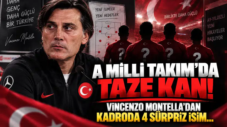 A Milli Takım’da Taze Kan! Vincenzo Montella'dan Kadroda 4 Sürpriz İsim...