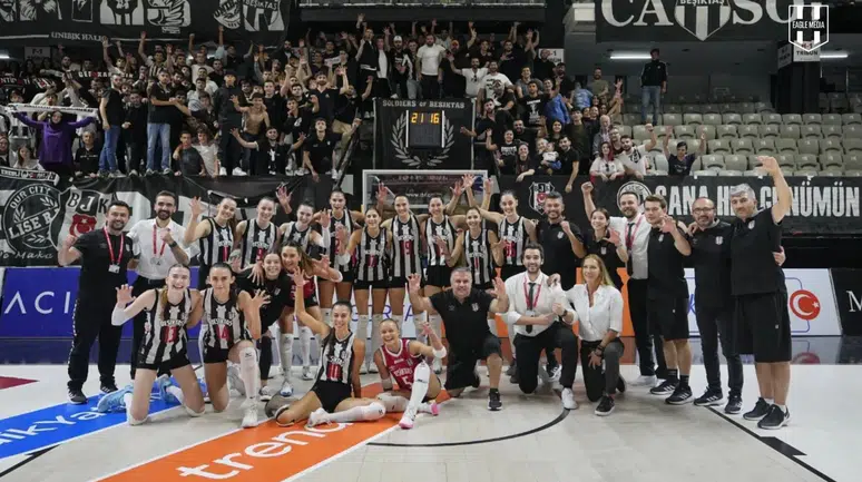 Beşiktaş kadın voleybol takımına dev destek