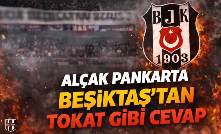YUNANİSTAN'DAKİ ALÇAK PANKARTA BEŞİKTAŞ'TAN TOKAT GİBİ CEVAP!