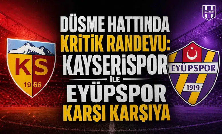 Düşme hattında kritik randevu: Kayserispor ile Eyüpspor karşı karşıya