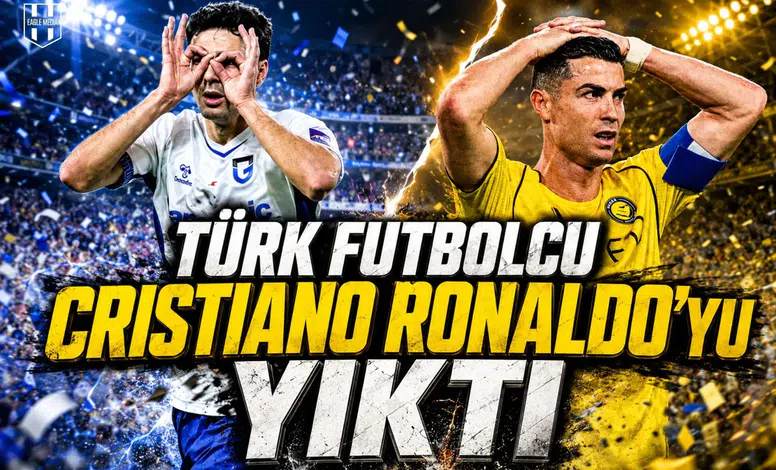 Türk futbolcu Cristiano Ronaldo'yu yıktı