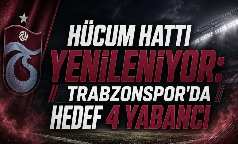 Hücum hattı yenileniyor: Trabzonspor'da hedef 4 yabancı