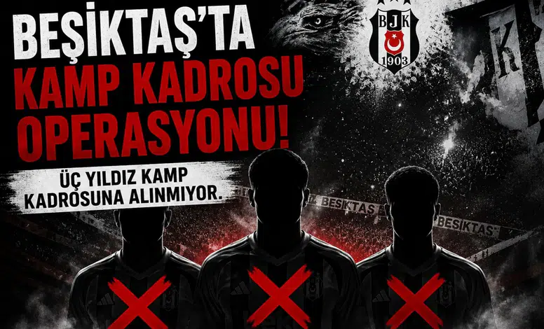 Beşiktaş'ta kamp kadrosu operasyonu: Üç yıldız kadroya alınmıyor