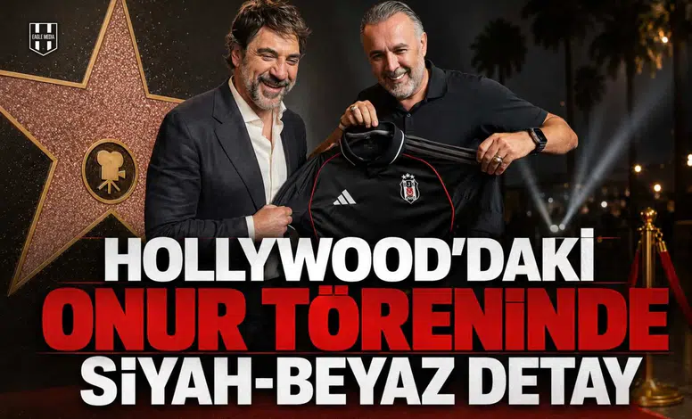 Hollywood'daki Onur Töreninde Siyah-Beyaz Detay