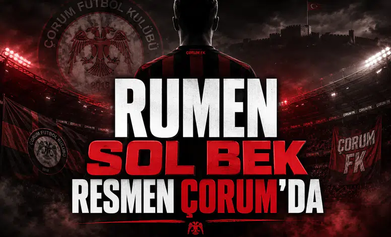 Rumen sol bek resmen Çorum'da