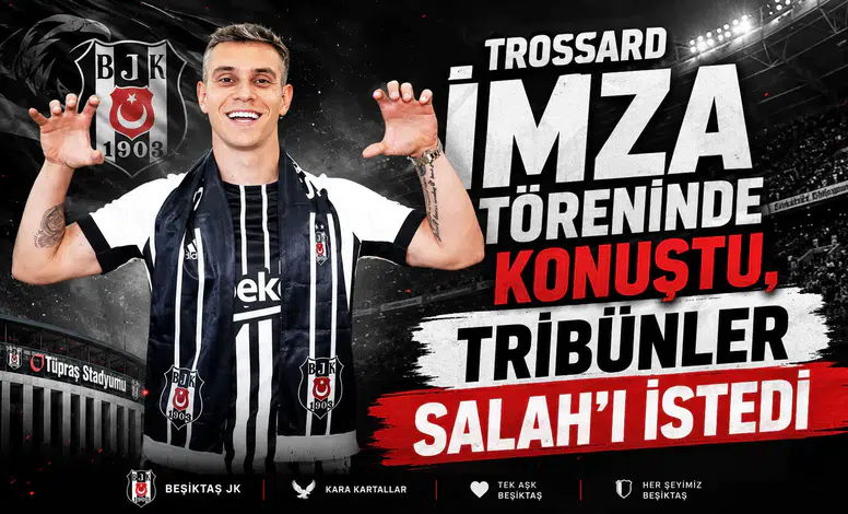 Trossard İmza Töreninde Konuştu, Tribünler Salah'ı İstedi