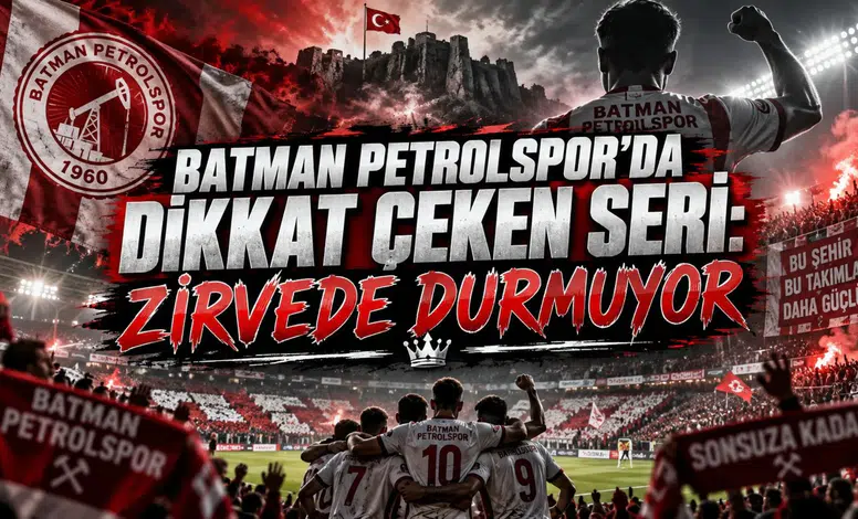 BATMAN PETROLSPOR’DA DİKKAT ÇEKEN SERİ: ZİRVEDE DURMUYOR