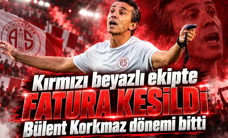 Kırmızı beyazlı ekipte fatura kesildi Bülent Korkmaz dönemi bitti