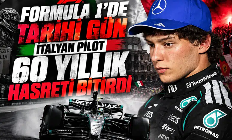 Formula 1'de tarihi gün İtalyan pilot 60 yıllık hasreti bitirdi