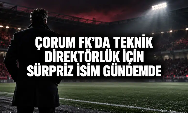 Çorum FK’da teknik direktörlük için sürpriz isim gündemde