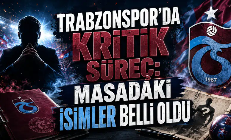 TRABZONSPOR’DA KRİTİK SÜREÇ: MASADAKİ İSİMLER BELLİ OLDU