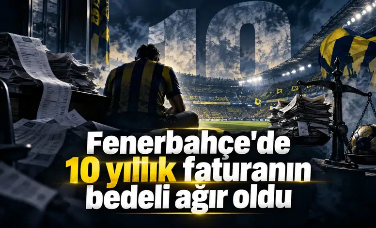 Fenerbahçe'de 10 yıllık faturanın bedeli ağır oldu