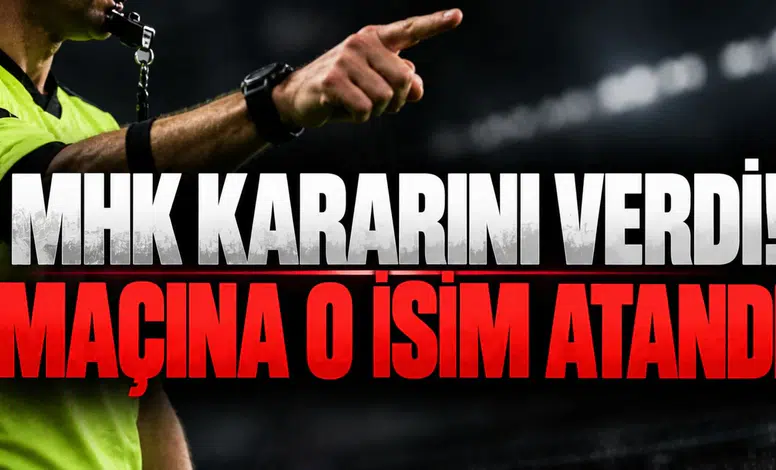 MHK KARARINI VERDİ! BEŞİKTAŞ MAÇINA O İSİM ATANDI