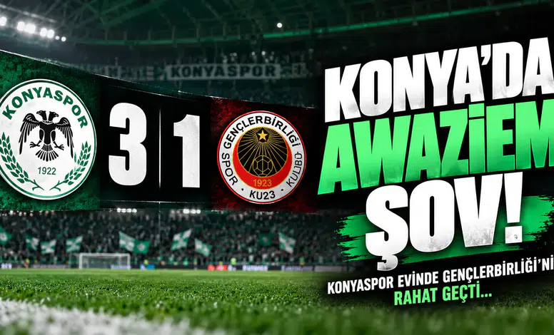 Konya’da Awaziem Şov! Konyaspor Evinde Gençlerbirliği’ni Rahat Geçti...