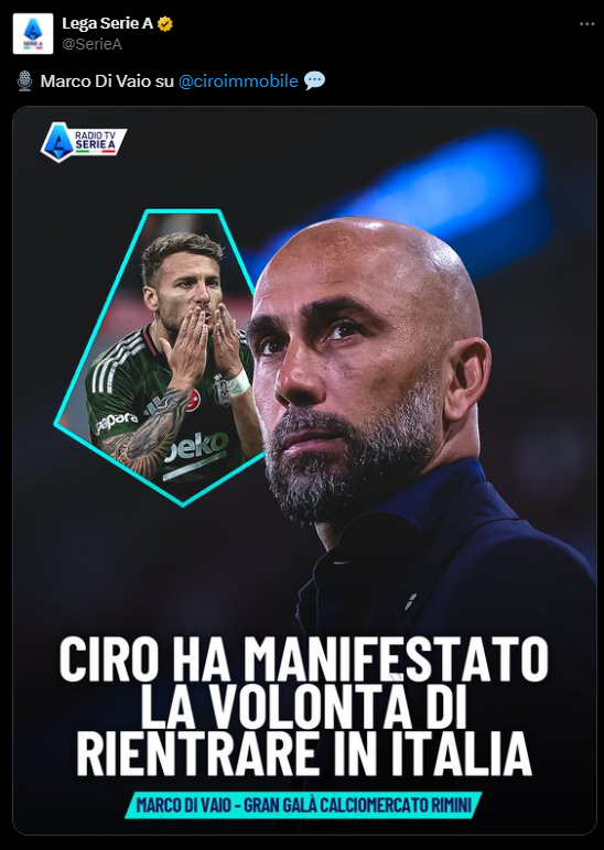 Serie A Resmi Hesabından Paylaşım