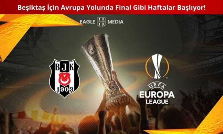 Beşiktaş İçin Avrupa Yolunda Final Gibi Haftalar Başlıyor! 1 2023-2024 sezonu Beşiktaş için beklentilerin çok altında geçti. Şampiyonluk yarışına erken veda eden, UEFA Konferans Ligi'nde Twente karşısında aldığı mağlubiyetle Avrupa defterini kapan bir dönem geçiren Kara Kartal, son umut olarak Türkiye Kupası’na sarılmıştı. Ancak İzmir’de Göztepe’ye karşı alınan sürpriz mağlubiyetle bu kulvarda da havlu atan siyah-beyazlı ekip, artık tüm dikkatini Süper Lig’de ilk dört içinde yer alarak Avrupa biletini almaya çevirmiş durumda. Beşiktaş ve UEFA Avrupa Ligi logoları, arka planda Avrupa kupası kupasıyla birlikte. Kara Kartal, Süper Lig'deki son haftalarda Avrupa bileti almak için mücadele ediyor.