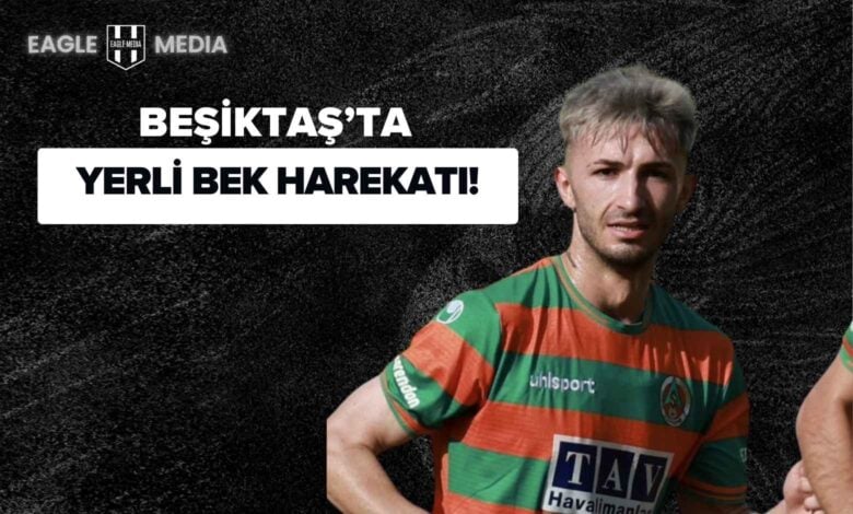 Alanyaspor forması giyen Yusuf Özdemir, Başakşehirli futbolcunun markajı altında top kontrolü yaparken. Beşiktaş’ın transfer gündeminde olan 24 yaşındaki sol bek, 2024 sezonunda 4 gol ve 2 asistle öne çıktı.