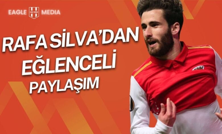 Rafa Silva'nın maç sırasında çekilmiş, hırslı ifadesiyle dikkat çeken bir görüntüsü. Görsel, sosyal medyada köpeğiyle yaptığı esprili ve disiplinli paylaşımıyla bağdaştırılarak haberle ilişkilendirilmiştir.