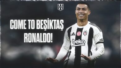 Cristiano Ronaldo’nun Beşiktaş formasıyla düzenlenmiş görseli, sosyal medyada taraftarların “Come to Beşiktaş” kampanyasını temsil ediyor.
