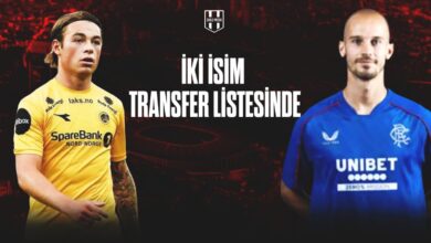 Vaclav Černý ve Patrick Berg’in transfer listesinde olduğunu duyuran bir görsel. Arka planda Tüpraş Stadyumu silueti, üstte “İki İsim Transfer Listesinde” yazısı ve Eagle Media logosu yer alıyor.