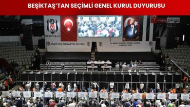 Beşiktaş Jimnastik Kulübü’nün 11 Mayıs 2025 Pazar günü Ataköy Atletizm Salonu’nda yapılacak Olağan Seçimli Genel Kurul Toplantısı ile ilgili resmi duyuruyu temsil eden görsel.