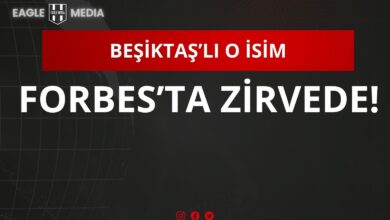 Siyah arka plan üzerinde Beşiktaş renkleriyle vurgulanan “Beşiktaş’lı O İsim Forbes’ta Zirvede!” başlığı dikkat çekiyor. Görsel, Forbes Türkiye’nin 2025 En Zengin 100 Türk listesinde Beşiktaş eski yöneticisi Cemil Kazancı’nın üst sıralarda yer almasını öne çıkarıyor.