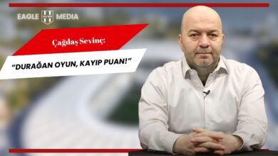 Spor yorumcusu Çağdaş Sevinç, Beşiktaş’ın hücumdaki verimsizliğini değerlendiriyor. Görselde Sevinç, “Durağan Oyun, Kayıp Puan!” başlığıyla dikkat çekiyor.