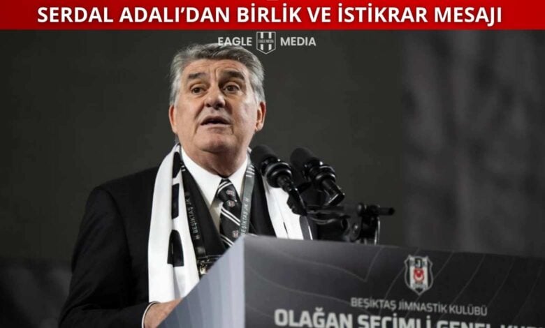 Serdal Adalı, Beşiktaş’ta istikrar vurgusu yaptı: “Kaos bitti, şimdi birlik zamanı. Yeni dönem Beşiktaş’ın yükseliş dönemi olacak.”