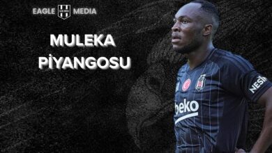 Beşiktaş formasıyla poz veren Jackson Muleka'nın görseli, "Muleka Piyangosu" yazısıyla birlikte. Oyuncunun transferinden Beşiktaş 1.5 milyon Euro kazandı.